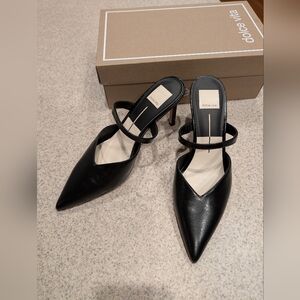 Dolce Vita Black Strappy Heeled Mules